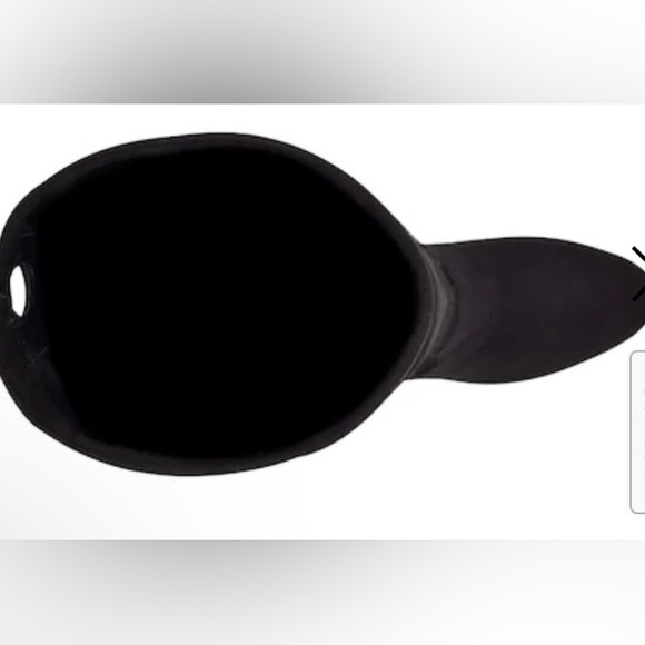 🌃💁🏻♀️👢🍂❄️Velvet Black Vegan Suede Over-the-Knee Stretch Riding Boots - Picture 4 of 6